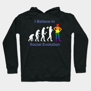 LGBTQ social evolution ascent of humankind Hoodie